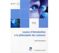 Leçons d'introduction à la philosophie des sciences - Alexis Rosenbaum - Ensta - broché - Essai