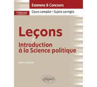 Leçons d'introduction à la science politique