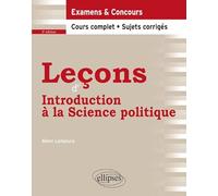 Leçons d'introduction à la Science politique - 3e édition