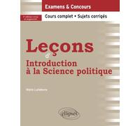 Leçons D'introduction À La Science Politique