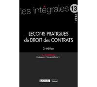 Leçons pratiques de droit des contrats 2022 - Cyril Grimaldi - Lgdj - broché - Etude