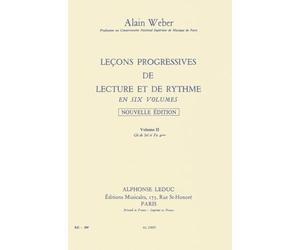 Leçons Progressives de lecture et Rythme Vol 2 : Clés Sol et Fa S/Acct