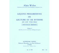 LEÇONS PROGRESSIVES LECTURE ET RYTHME VOL.5