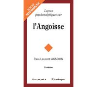 Lecons psychanalytiques sur l'angoisse, 5e ed. - Paul-Laurent Assoun - Economica Anthropos - Poche - Essai