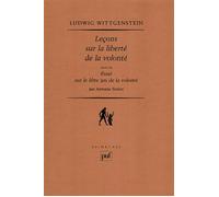 Leçons sur la liberté de la volonté - Ludwig Wittgenstein - Puf - broché - Essai