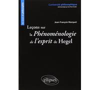 Leçons sur la Phénomenologie de l'Esprit de Hegel