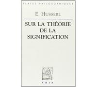 Leçons sur la théorie de la signification