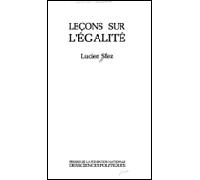 Leçons sur l'égalité - - Lucien Sfez - Presses De Sciences Po - Livre