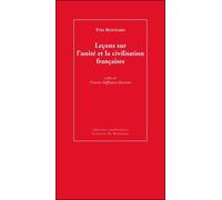 Leçons sur l'unité et la civilisation française - Yves Renouard - Confluences Eds - broché - Essai