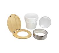 Lécopot Kit de fabrication toilettes sèches avec seau en plastique 21 L - Ens_AC_complet_BRUT_seau_plastiq