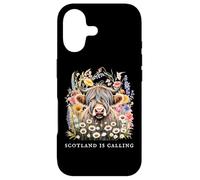 L'Écosse Appelle Highland Cow Flowers Scottish Vacation Coque pour iPhone 17