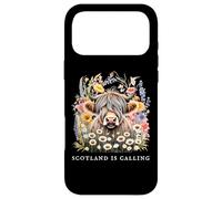 L'Écosse Appelle Highland Cow Flowers Scottish Vacation Coque pour iPhone 17 Pro Max