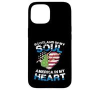 L'Écosse dans Mon âme, l'Amérique dans Mon cœur Coque pour iPhone 15
