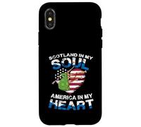 L'Écosse dans Mon âme, l'Amérique dans Mon cœur Coque pour iPhone X/XS