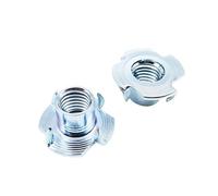 l'écouteur de type T, 10pcs M4 M5 M6 M8 M10 M12 Thickened Steel Wood Furniture Bed Cabinet Sofa Four Claws Speaker Blind Insert T Nut(M8x12)