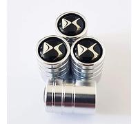 LECREA 4 Pièces Bouchons Valve Pneu Voiture pour Citroen DS DS3 DS4 DS5 DS7, Anti Rouille Bouchon Soupape Air Couvercle Capuchon Antipoussière de Roue Accessories