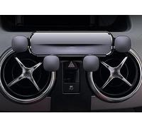 LECREA Support Téléphone Voiture pour Mercedes Benz GLK 2013-2015, Support de Téléphone Portable Universel pour Voiture, 360° Rotation Souple, Voiture Accessoires,A Grey