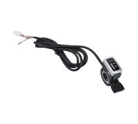 Lecreatekit Accélérateur électrique pour vélo électrique avec affichage de la puissance, poignée d'accélérateur électrique 36 V 48 V, 6 fils, contrôleur de vitesse étanche IPX5 pour vélo électrique