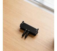 Lecreatekit Adaptateur de batterie rechargeable en métal pour Dji pour Osmo pour caméra d'action Nano, accessoire d'alimentation portable compact avec fixation sécurisée, noir