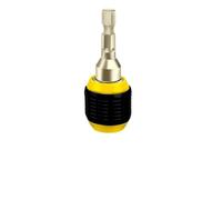 Lecreatekit Adaptateur de perceuse à changement rapide de 60 mm avec tige hexagonale et poignée antidérapante pour perceuses électriques et extracteurs de vis