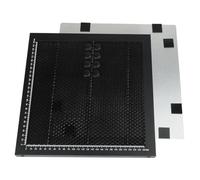 Lecreatekit Alu pour établi en nid d'abeille 300 x 300 mm pour machine à graver, plateau de découpe avec lignes graduées pour nettoyer les bords et évacuer la fumée