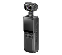 Lecreatekit Appareil photo 4K porté par le corps, enregistreur d'action portable avec écran de 1,31" et enregistrement en boucle, design compact à clipser pour les sports de plein air et une