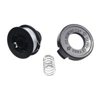 Lecreatekit Bobine de rechange pour débroussailleuse avec capuchon et ligne pour A6226 GL250 GL310 GL360, assemblage de tête de débroussailleuse en nylon ABS