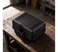 Lecreatekit Boîte de rangement en ABS pour insta360 Pro 2, étui compact avec poignée pour matériel de photographie de rue, noir