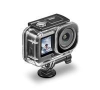 Lecreatekit Boîtier sous-marin pour Dji pour Osmo Action 6, coque de plongée étanche à 60 m avec verre trempé, housse de protection en polycarbonate transparent pour la plongée avec tuba, la plongée