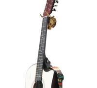 Lecreatekit Bull Head Support mural pour guitare acoustique électrique basse ukulélé Présentoir artistique ABS avec vis Doré