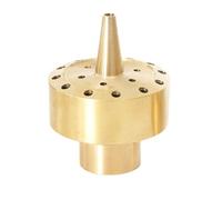 Lecreatekit Buse de fontaine en laiton pour fontaine de jardin et de cour - 20 mm/25 mm/32 mm (1/2"/3/4"/1") - Pulvérisateur parabolique poreux, hauteur 1,3 - 1,5 m, débit 3-7 m³/h, débit 35-40 kPa