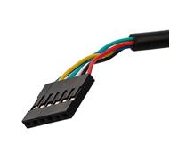 Lecreatekit Câble adaptateur USB vers série avec puce ft232rl, connecteur 6 broches 0,3 cm pour TTL 3,3 V, compatible avec les modules Arduino et FTDI, compteur noir