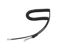 Lecreatekit Câble de micro, compatible avec les radios Yaesu FT-7800 FT-8800 FT-8900 FT-1807 et micros MH-48 MH-42 MH-36, cordon enroulé extensible de 40 cm à 150 cm