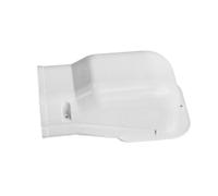 Lecreatekit Cache-tuyau en PVC pour climatiseurs de 1 à 3 pièces, protection murale pour dissimuler les tuyaux, protection de tuyau AC à peindre avec vis, 160 x 65 x 76 mm