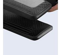 Lecreatekit Clip de toile de fond robuste pour photographie avec ouverture de 35 mm, pince à ressort en métal rembourrée en caoutchouc pour supports de fond de studio photo, noir