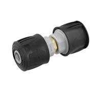 Lecreatekit Connecteur à connexion rapide en alliage d'aluminium pour systèmes Karcher Large Union - Léger, durable, installation facile, 11 x 16 cm, noir (1 pièce)