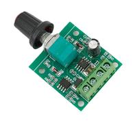 Lecreatekit Contrôleur de vitesse de moteur CC, pour potentiomètre PWM, kit de commutateur pour réglage linéaire de charge 1,8 V-15 V 0-2 A, module de bornier de barrière