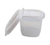 Lecreatekit Cuiseur à riz pour micro-ondes, cuiseur vapeur portable en polypropylène pour la cuisson du riz, des pâtes, des légumes, passe au lave-vaisselle, gadget de cuisine, blanc, 16 x 11 x 9 cm