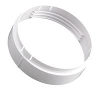 Lecreatekit Déflecteur d'étanchéité mobile pour conduit d'échappement de climatiseur - Connecteur circulaire de 150 mm avec pivot gauche/droite - Matériau ABS pour kit AC portable - Blanc