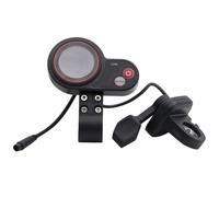 Lecreatekit Écran LCD de contrôle avec accélérateur au pouce, instrument LT01 à 6 broches compatible avec Kaabo pour mantis 8 pour mantis 10 pour trottinettes loup, boîtier en ABS noir