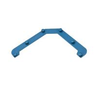 Lecreatekit Égouttoir triangulaire pour évier - Égouttoir d'angle pour fruits et légumes - Économie d'espace - Bleu