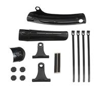 Lecreatekit Ensemble de garde-boue réglable pour VTT de 26 à 27,5 à 29 pouces, libération rapide avant et arrière pour garde-boue pour pneus jusqu'à 70 mm, noir