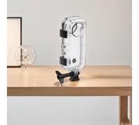 Lecreatekit Étui de plongée sous-marine pour insta360 X4, boîtier étanche à 40 m avec lentille en verre trempé, coque de protection transparente pour photographie HD, compact 15 x 6 x 2 cm