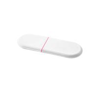 Lecreatekit Étui de rangement pour piles au lithium AA AAA, boîte de rangement portable avec compartiments sécurisés et fente pour testeur, support de voyage en plastique blanc pour la maison et le