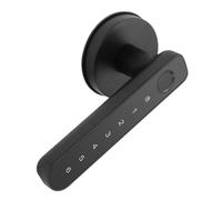 Lecreatekit for smart for tuya Serrure de poignée de porte à empreintes digitales avec une poignée ouverte, entrée sans clé via mot de passe/carte/application pour la sécurité de la maison et du