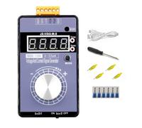 Lecreatekit Générateur de signal de tension numérique portable, émetteur 0-22 mA 4-20 mA avec sortie ± 10 V, alimentation USB/batterie pour étalonnage de capteur PLC