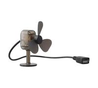 Lecreatekit Générateur d'éolienne portable 5 W avec chargement USB pour camping, vélo, voiture, EV, appareil éolien compact en plastique avec lumière d'ambiance, noir