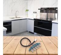 Lecreatekit Interrupteur de hotte de cuisine à bouton-poussoir en polypropylène pour hotte aspirante à 4/5 boutons, pièce de rechange pour panneau de commande commun, compact et facile à installer