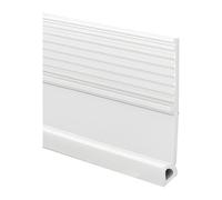 Lecreatekit Joint d'étanchéité bas de porte pour insonorisation et blocage des courants d'air - Bande d'étanchéité TPE avec adhésif acrylique puissant, 1 m de long, marron/blanc/gris/noir