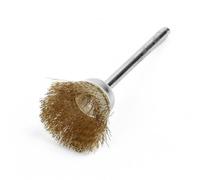 Lecreatekit Kit de 36 brosses métalliques en laiton et acier inoxydable pour outils rotatifs, polissage, dérouillage, meulage pour métal, bois, tige de 3 mm